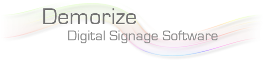 Demorize Digital Signage Software - About Demorize Editor